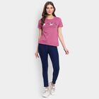 Ladies' Cotton T-Shirt, Purple, small image number null